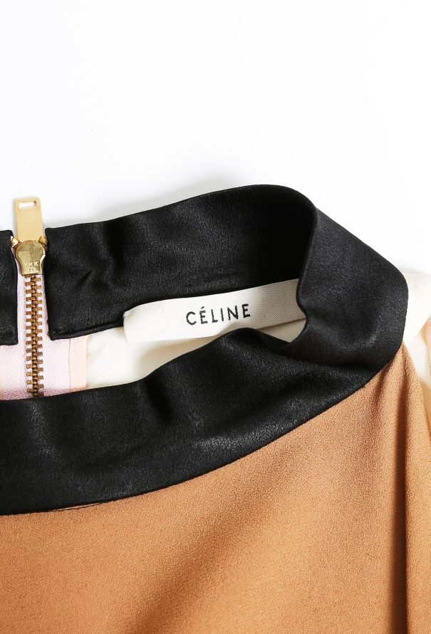 Céline 2011 Colorblock Halter Dress - 5