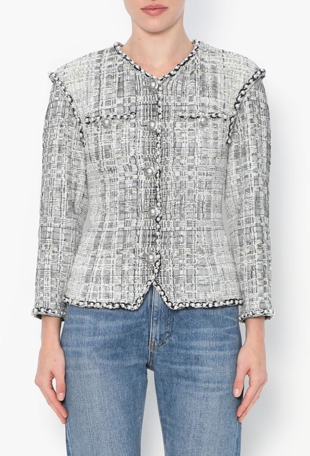 Chanel STUNNING Pearl Trim Lesage Jacket - 1