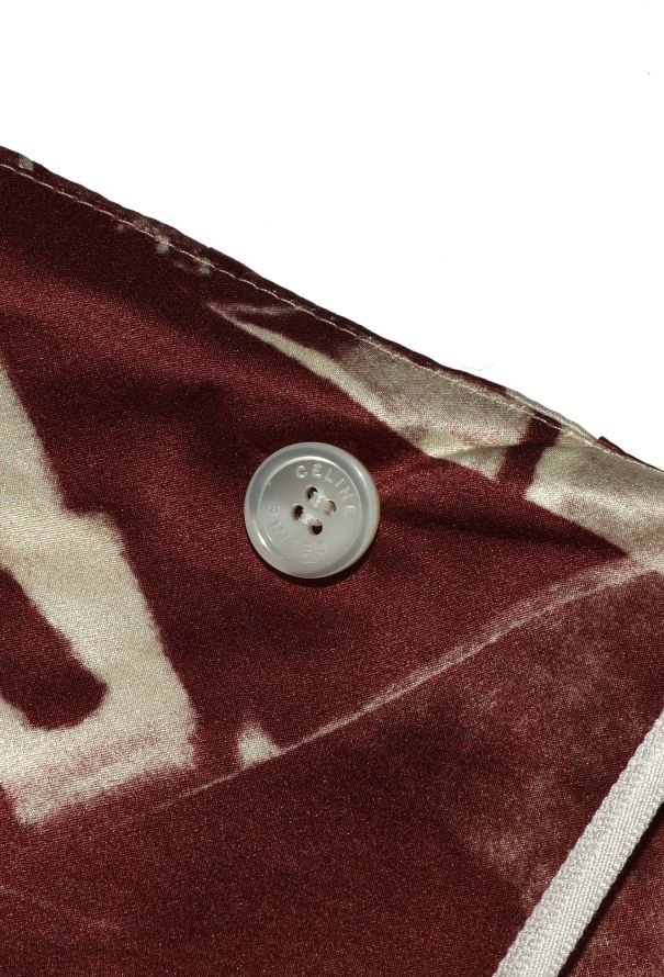 Céline S/S 2018 Factory Print Silk Skirt - 7