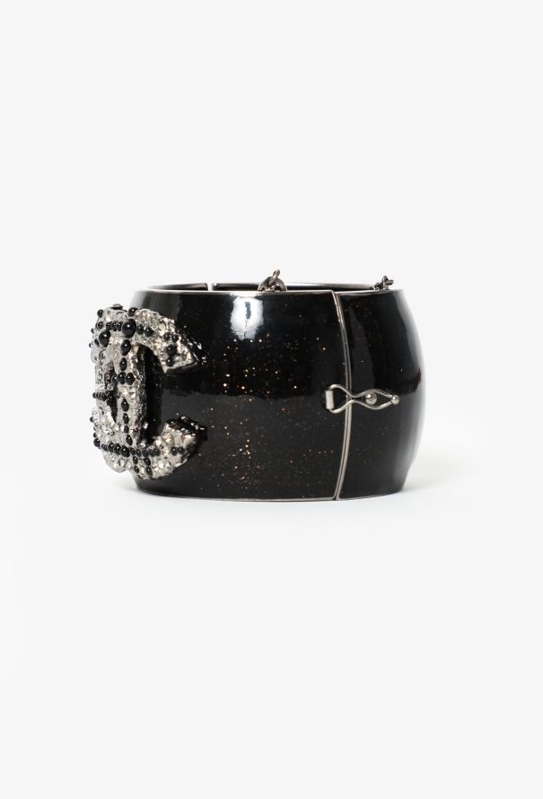 Chanel Iridescent 'CC' Embellished Cuff - 3