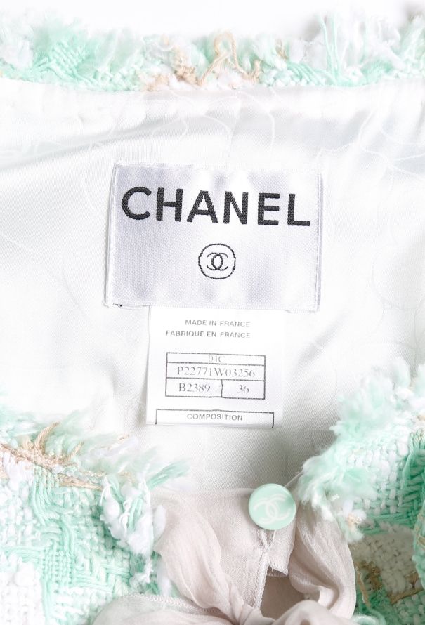 Chanel 2004 Tweed Chiffon Ensemble - 9