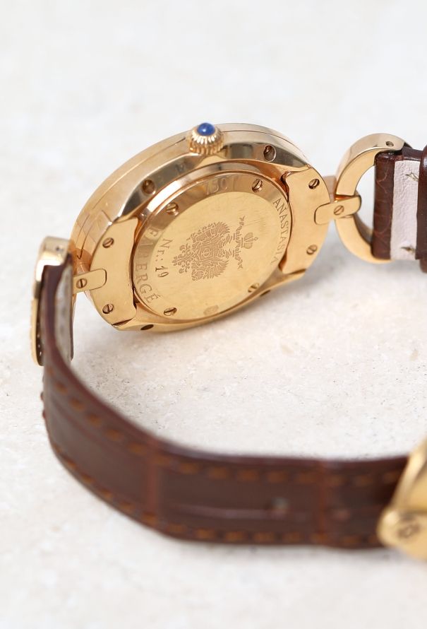 Fabergé 18k Yellow Gold & Diamond Anastasia Watch - 6