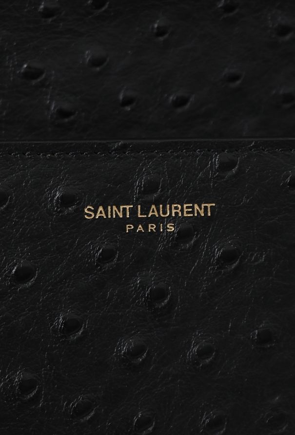 Saint Laurent 2017 Black Ostrich Eddie Shoulder bag - 13