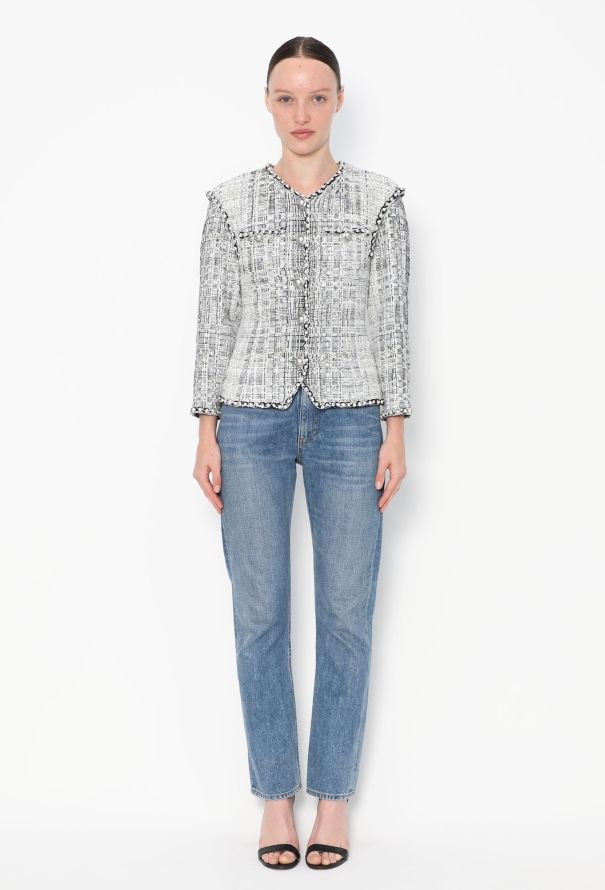 Chanel STUNNING Pearl Trim Lesage Jacket - 3
