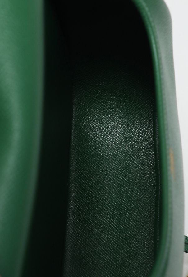 Hermès Vintage Green Bamboo Duffle Bag - 12