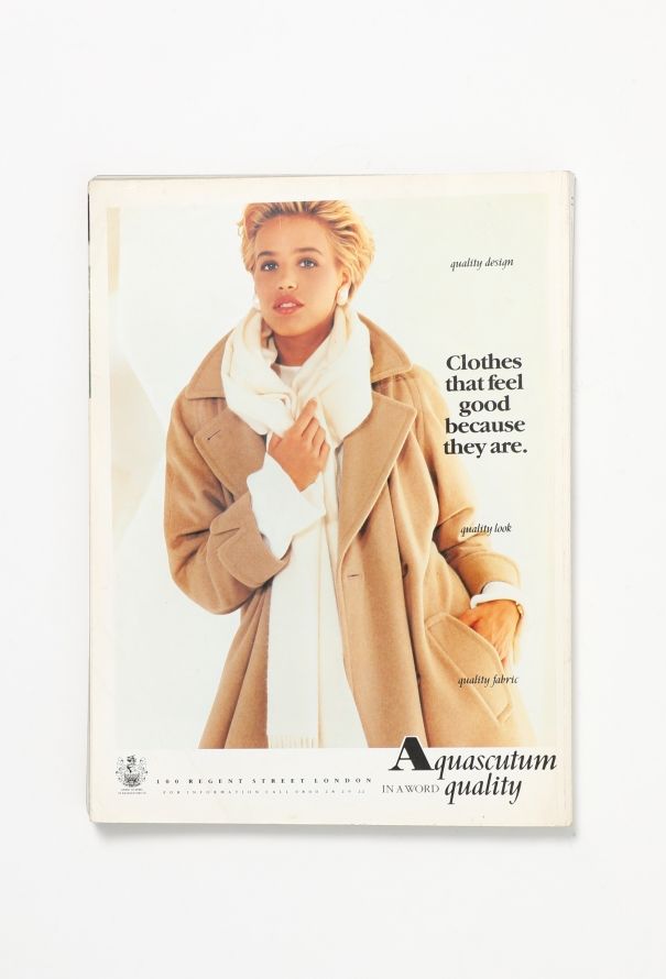 VOGUE UK November 1990 Uma Thurman Cover Issue - 5