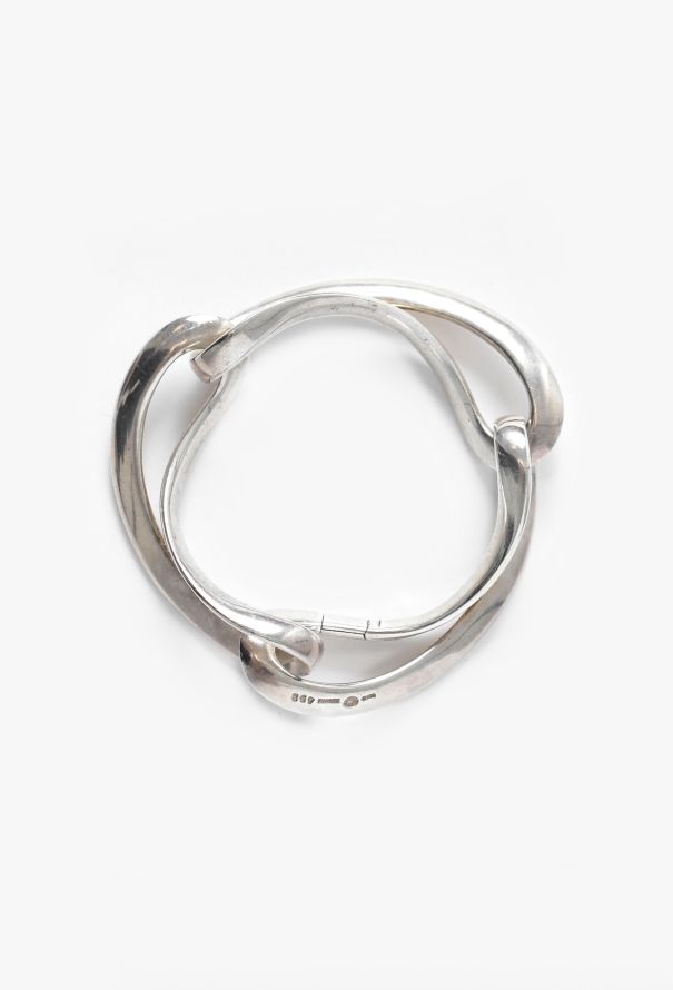 Vintage Fine Jewelry Georg Jensen Silver Infinity Link Bracelet - 3