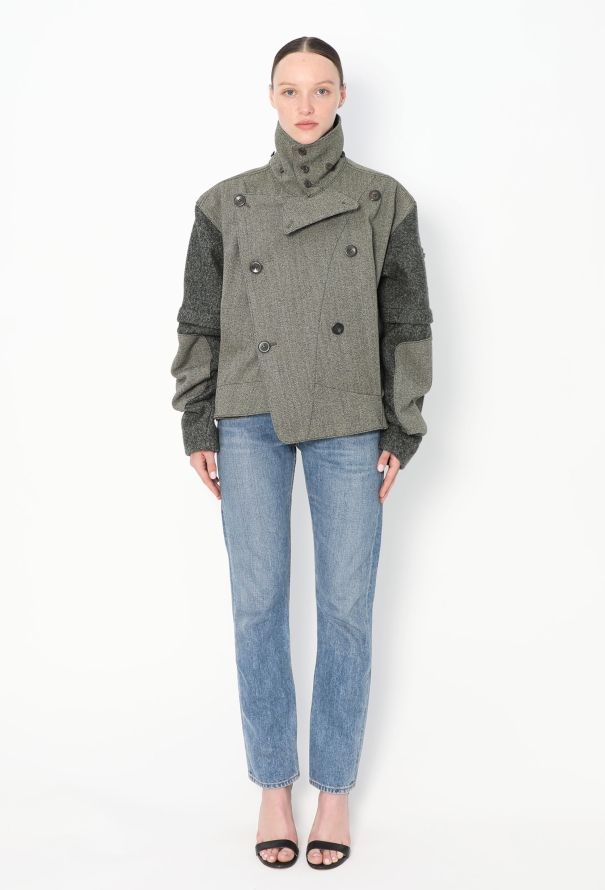 Balenciaga F/W 2004 Asymmetrical Wool Jacket - 5