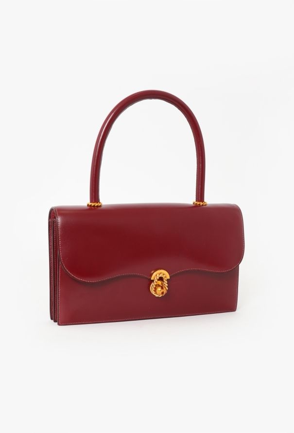 Hermès '70s Rouge H Box Escale Top Handle Bag - 2