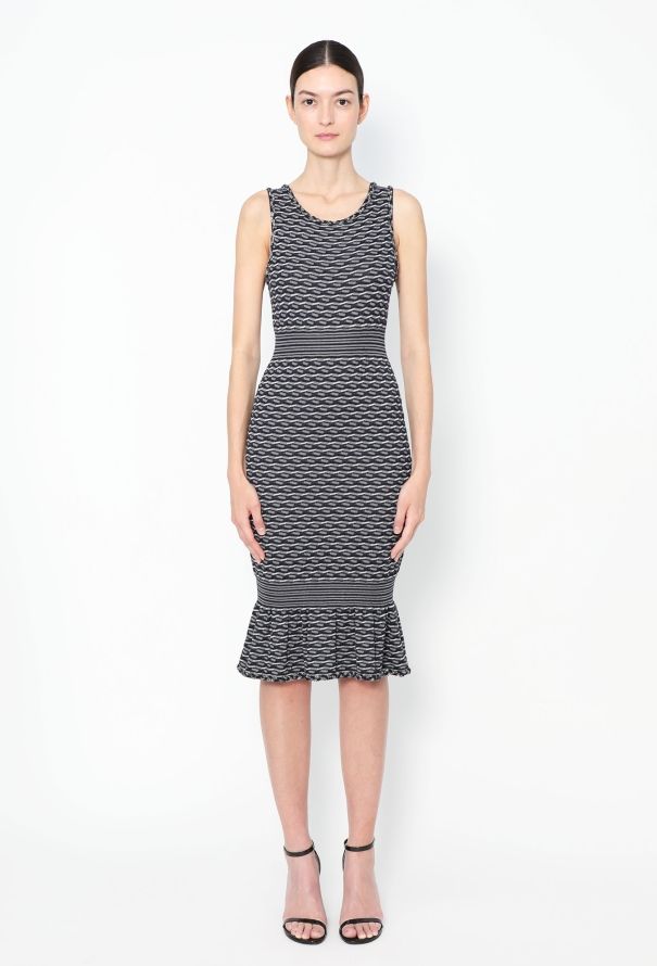 Chanel 2012 Braided Trim Fluted Dress - 1
