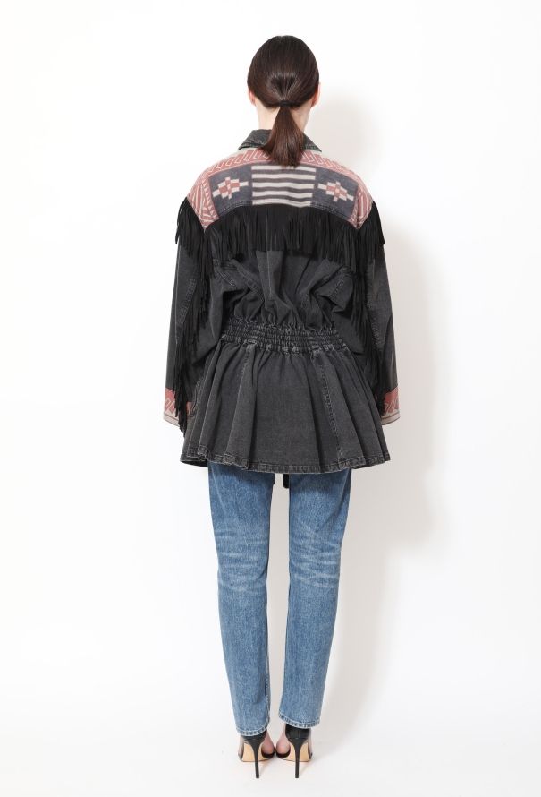 Kenzo '80s Fringed Western Denim Jacket - 5