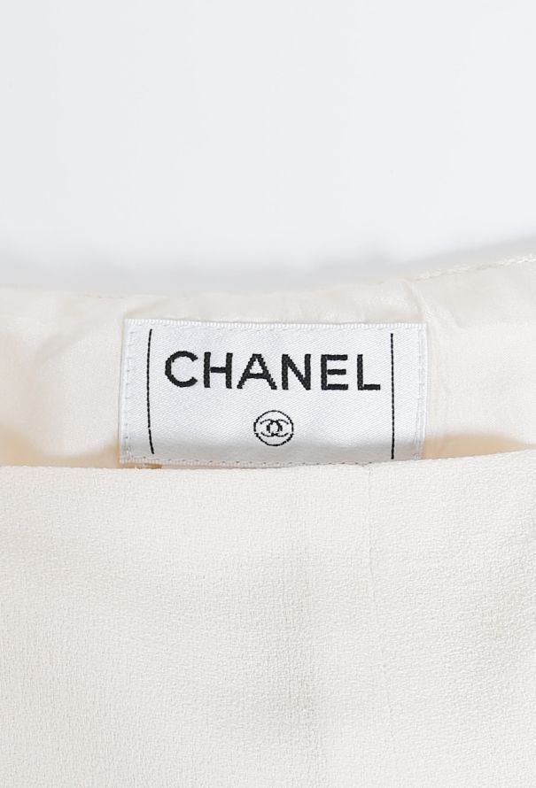 Chanel Wide-Leg 'CC' Crêpe Trousers - 4