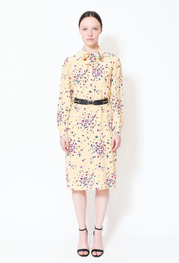 Diane Von Furstenberg '80s Lavallière Silk Dress - 3