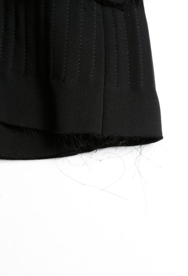 Saint Laurent Tom Ford Frayed Trim Silk Jacket - 6