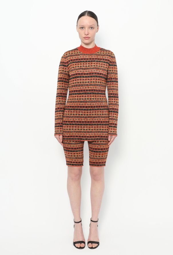 Jean Paul Gaultier '90s Metallic Knit Ensemble - 1