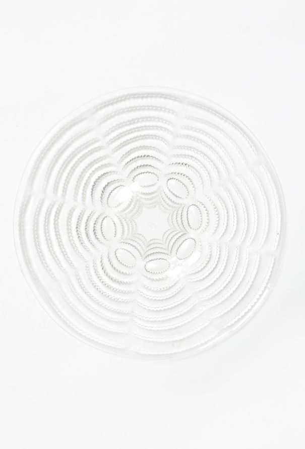 Exquisite Vintage René Lalique 1935 'Vagues' Glass Platter - 1