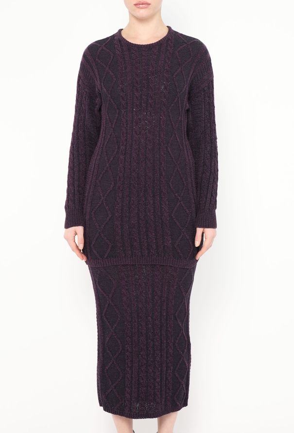 Gianni Versace F/W 1993 Cable-Knit Chenille Ensemble - 3