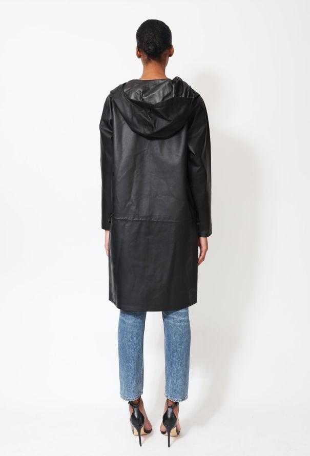 Bottega Veneta S/S 2020 Zip Leather Raincoat - 5