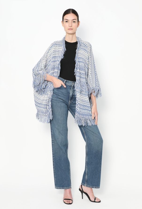 Loewe S/S 2015 Fringed Crochet Poncho - 5