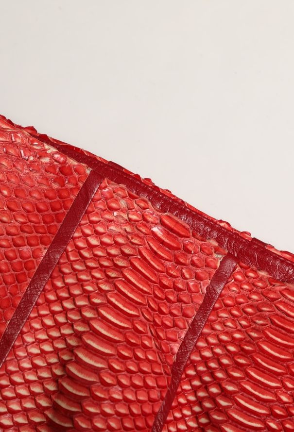 Céline Python Pleated Lambskin Skirt - 7