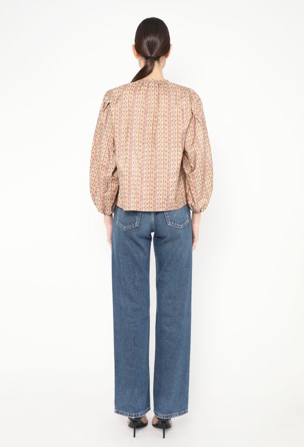 Saint Laurent S/S 1978 Silk Peasant Blouse - 5