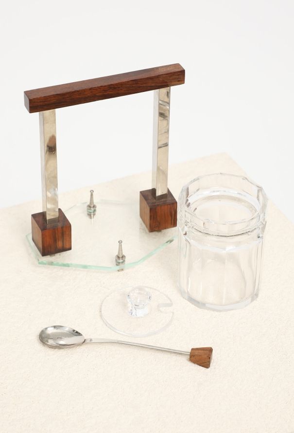 Vintage Objects & Decor Art Deco Glass Marmalade Pot - 5