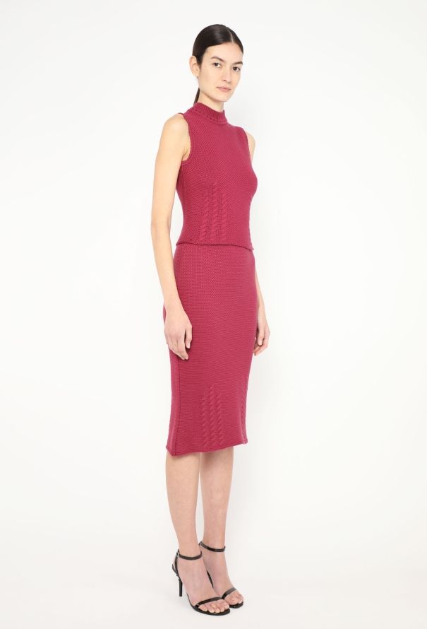 John Galliano Rare F/W 1999 Torsade Knit Ensemble - 5