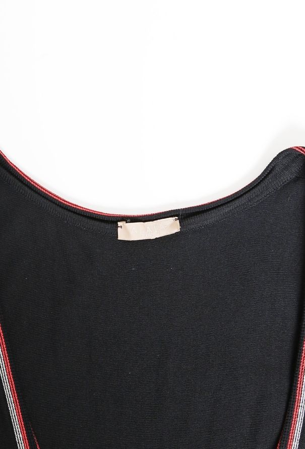 Alaïa Embroidered Heart Skater Dress Black - 4