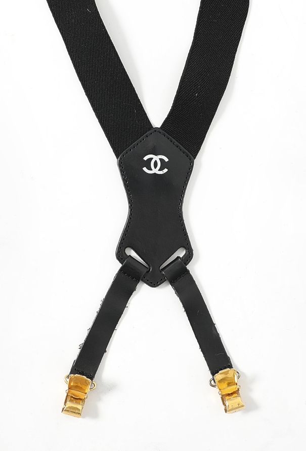 Chanel COLLECTOR S/S 1994 Logo Suspenders - 7
