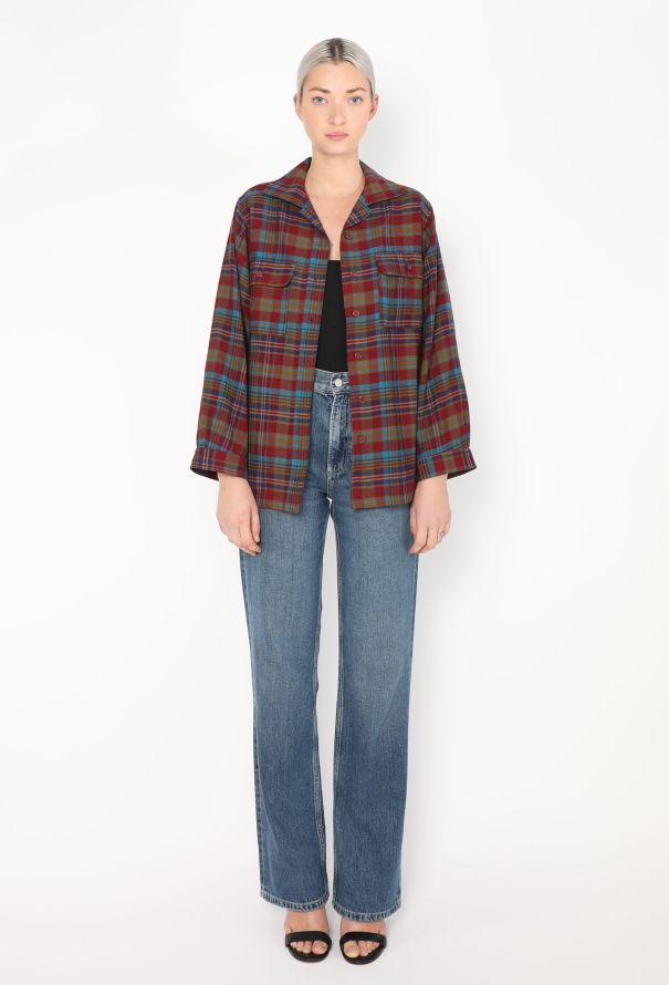 Saint Laurent 1979 Plaid Flannel Shirt - 2