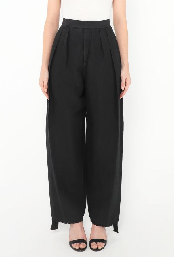 Céline Distressed Silk Smoking Pants - 2