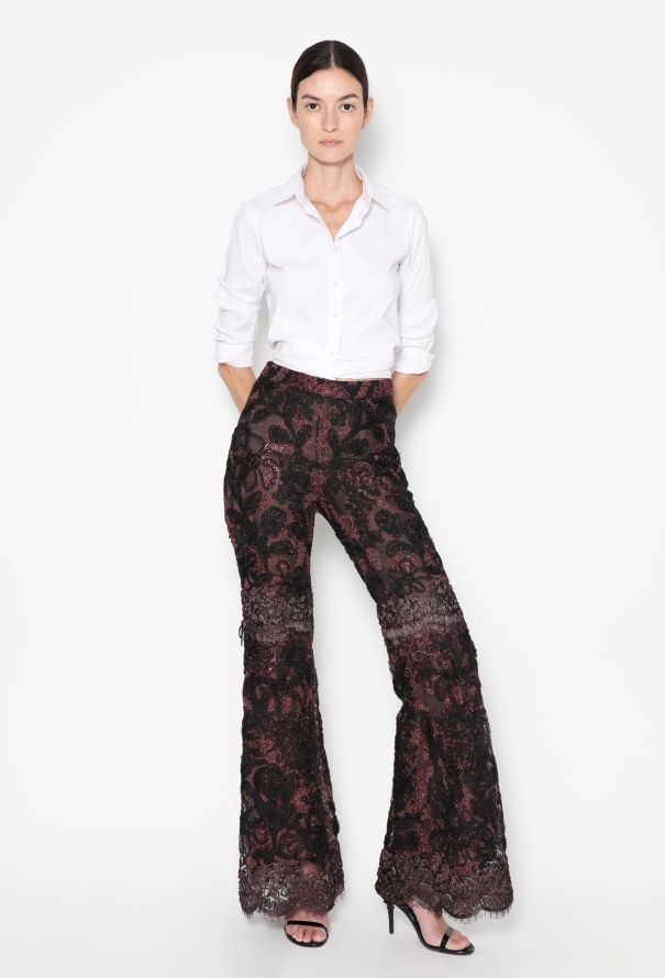 Gucci CAMPAIGN F/W 1999 Lace Palazzo Pants - 4