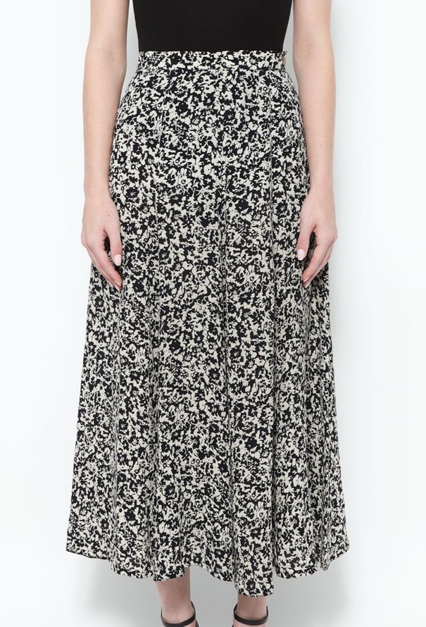 Sonia Rykiel '90s Floral Crêpe Skirt - 2