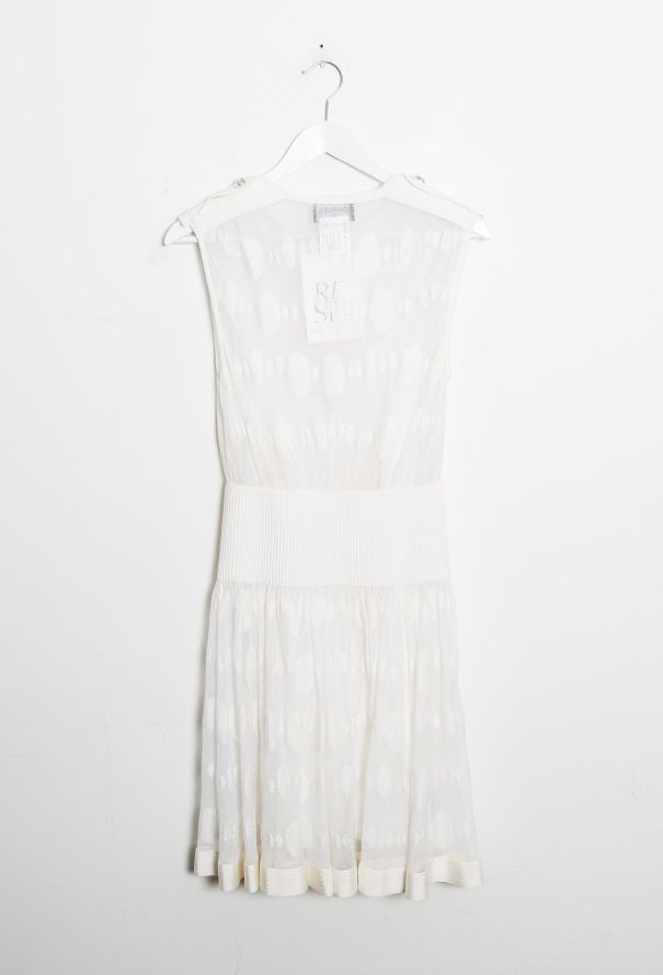 Chanel 2016 Embroidered 'CC'  Flared Dress - 8