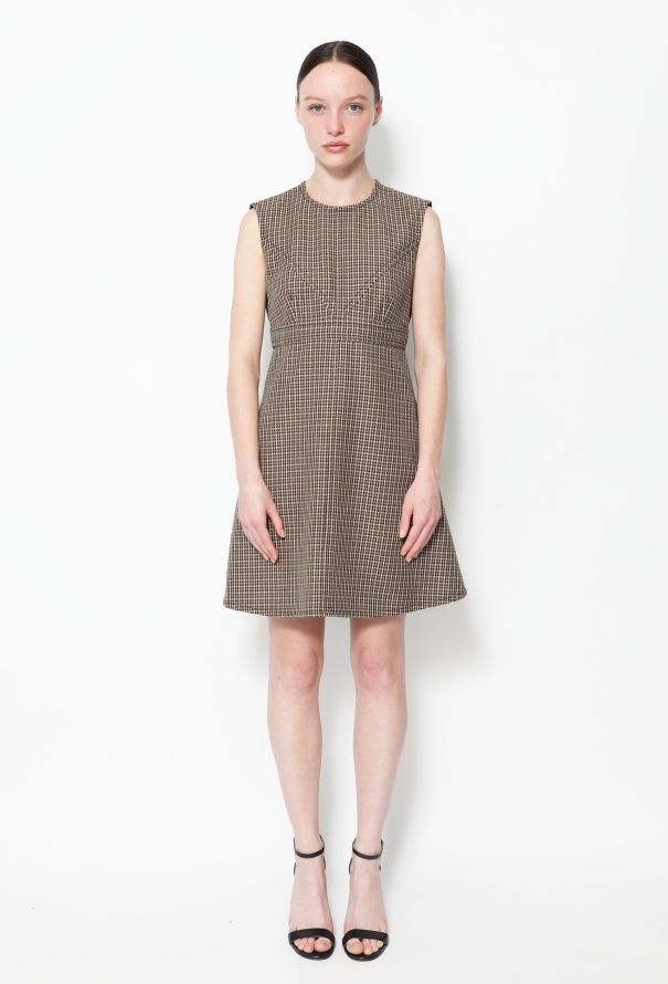 Louis Vuitton F/W 2014 Houndstooth Shift Dress - 1