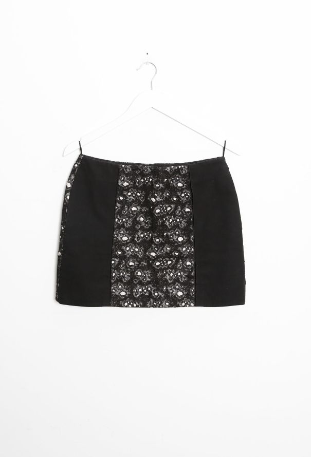 Balenciaga 2012 Embroidered Lace Mini Skirt - 5