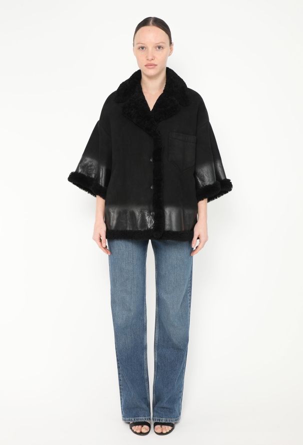 Prada 2018 Suede Shearling-Lined Jacket - 1