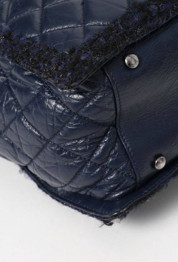 Chanel Tweed Trim Shopping Tote Bag - 9