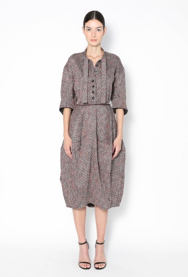 Bottega Veneta S/S 2024 Woven Balloon Dress - 1