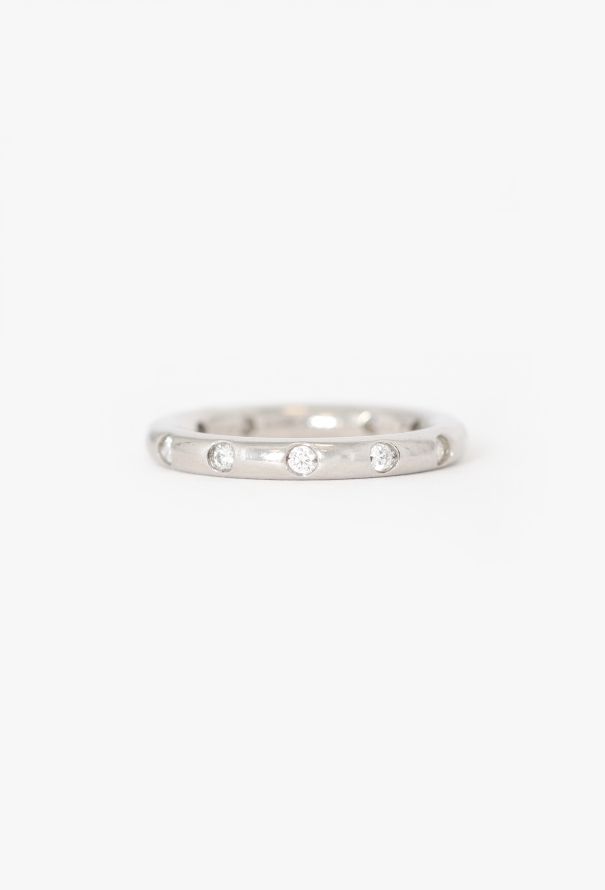Tiffany & Co Platinum & Diamond Band Ring by Elsa Peretti - 1