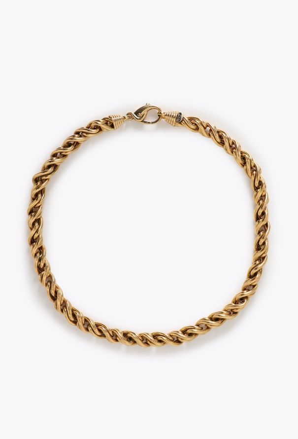 Vintage Fine Jewelry O.J Perrin 18k Yellow Gold Chainlink Necklace - 1