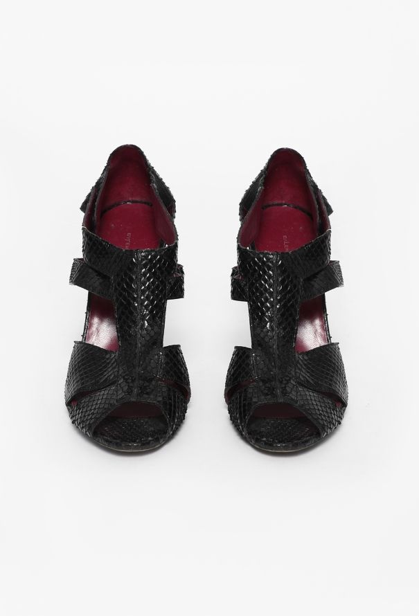 Balenciaga Python Cut-Out Sandals - 3