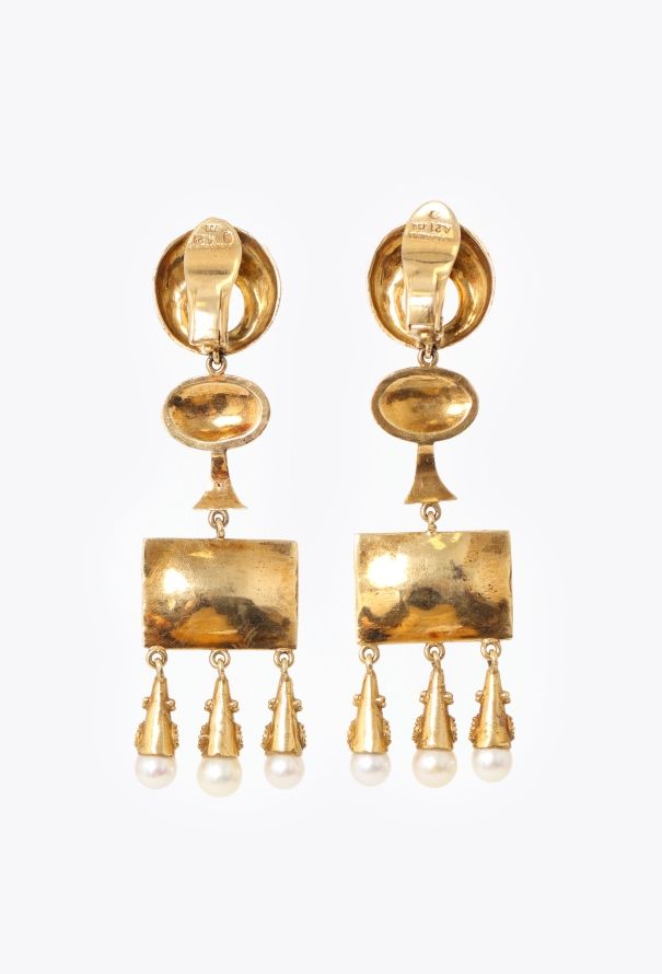 Ilias Lalaounis RARE 1960s Hellenistic Gold Earrings - 4