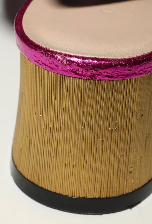 Gucci Metallic Panther Sandals - 6