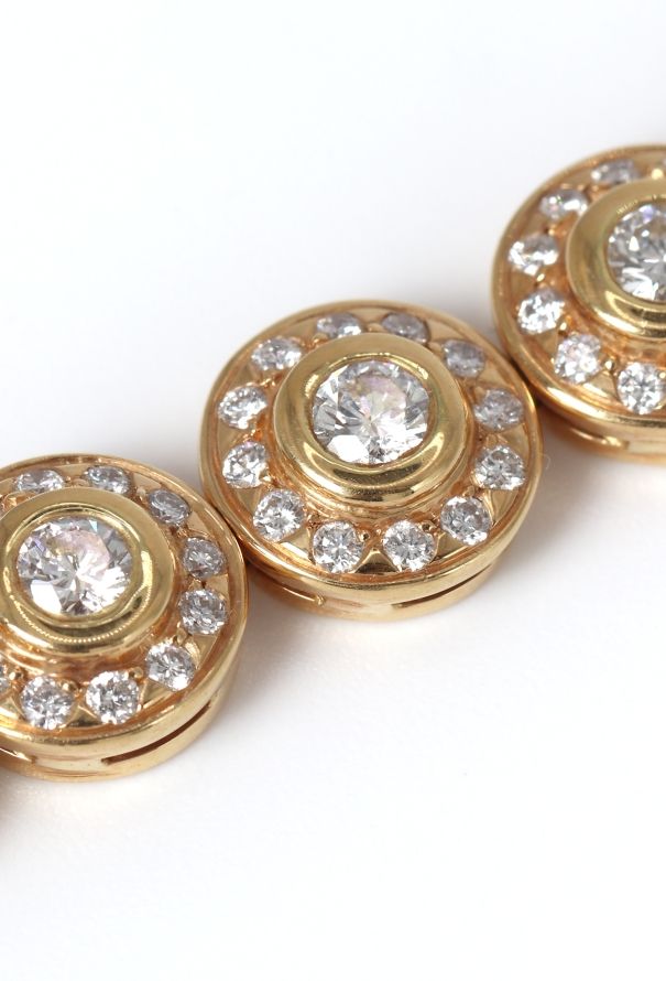 Mellerio 18k Gold & 6.37 Carats Diamond Giverny Bracelet - 8