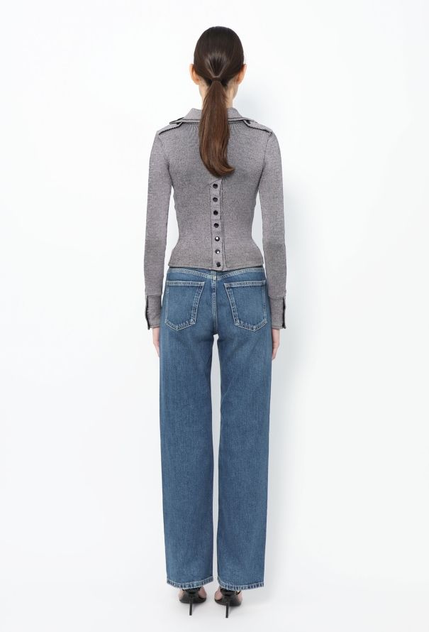 Balenciaga F/W 2003 Ribbed Turtleneck Top - 5