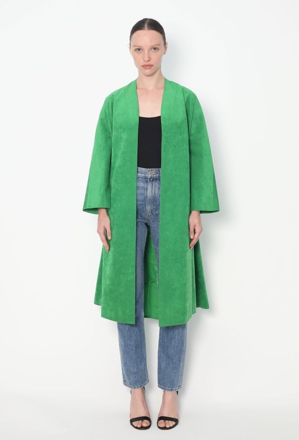 Halston Early '70s Ultrasuede Swing Coat - 2