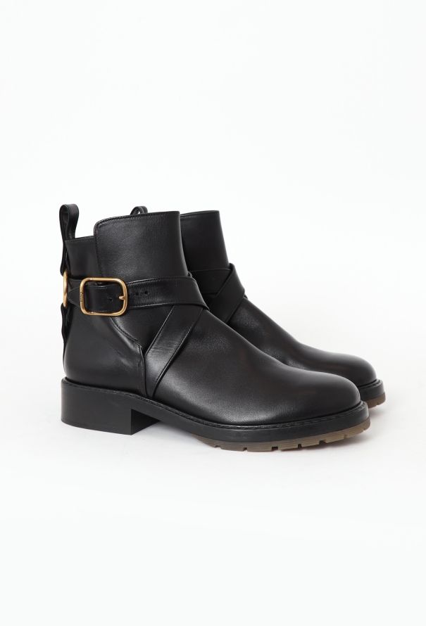 Chloé 2020 Leather Diane Combat Boots - 3
