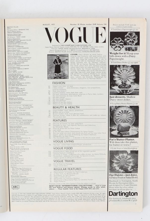 VOGUE UK 1977 Beatrix Miller Double Issue - 6