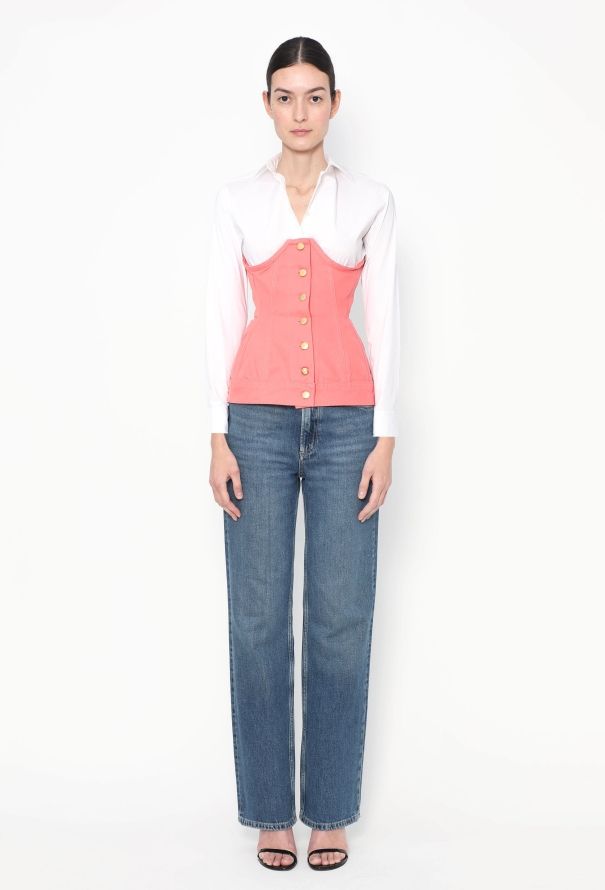 Jean Paul Gaultier 1989 Lace-up Denim Skirt - 4